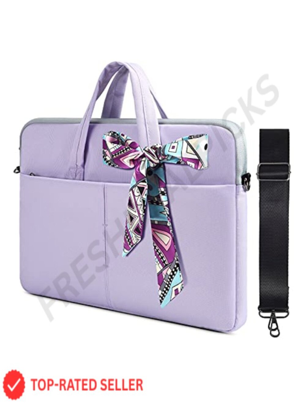 Waterproof 15.6 Inch Laptop Sleeve Shoulder Bag with Adjustable Strap for Women